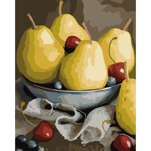 Картина за номерами "Натюрморт з грушами", 40*50 см., SANTI
