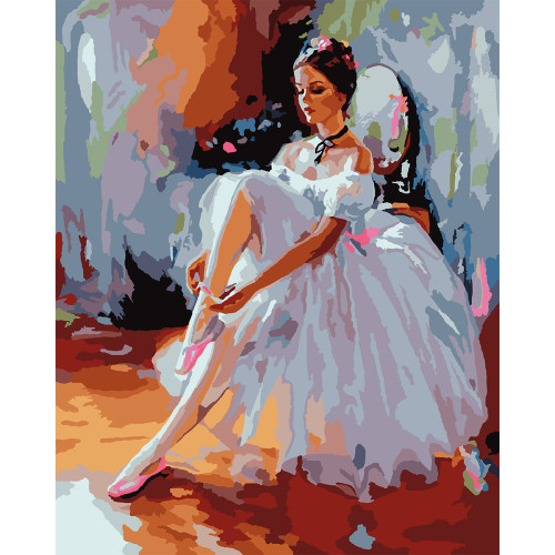 Картина за номерами "Балерина", 40*50 см., SANTI