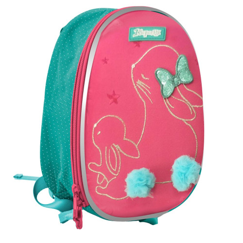 Рюкзак дитячий 1Вересня K-43 Bunny, рожевий/бірюзовий