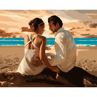 Картина за номерами в коробці "Вечір біля моря", 40*50 см., SANTI