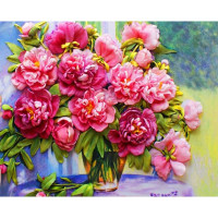 Алмазная мозаика SANTI Ароматные цветы, 30х40 см