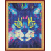 Алмазна мозаїка SANTI Барвистий кіт, 40*50см на підрамнику