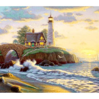 Алмазная мозаика SANTI Дом у моря, 30х40 см