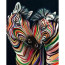Алмазная мозаика SANTI Цветные полоски, 40х50 см на подрамнике - товара нет в наличии