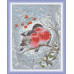 Алмазная мозаика SANTI Снегири, 40х50 см на подрамнике