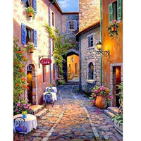 Алмазная мозаика SANTI Итальянская улочка, 30х40 см