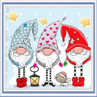 Алмазная мозаика SANTI Гномы, 30х40 см