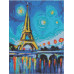 Алмазная мозаика SANTI Ночной Париж, 30х40 см