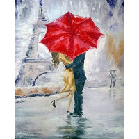 Алмазна мозаїка SANTI Романтика в Парижі, 40*50 см
