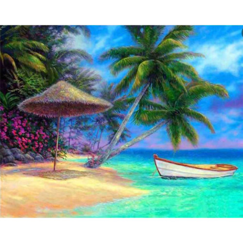 Алмазная мозаика SANTI Райский остров, 30х40 см