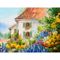 Алмазна мозаїка SANTI Сад біля будинку, 40*50 см