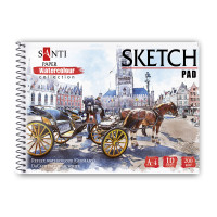 Альбом для акварели SANTI City, А4, Paper Watercolour Collection, 10 л, 200г/м2