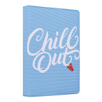 Ежедневник А5 недатированный YES Chill out тверд. 432 стр. голубой