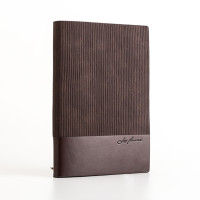 Щоденник А6 недат. Leo Planner "Velvet", м‘який, 352стр., коричневий