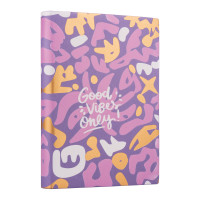 Щоденник А5 недат. YES "Good vibes", м‘як., 432 стр., pattern