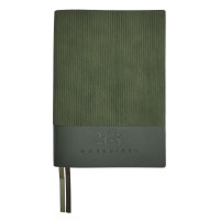 Щоденник А5 Leo Planner напівдатований Velvet т. зелений