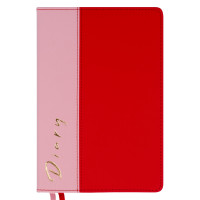 Ежедневник А5 Leo Planner недатированный Ambi красный