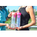 Бутылка для воды YES с блестками Sparkle, 570мл, крышка розового цвета