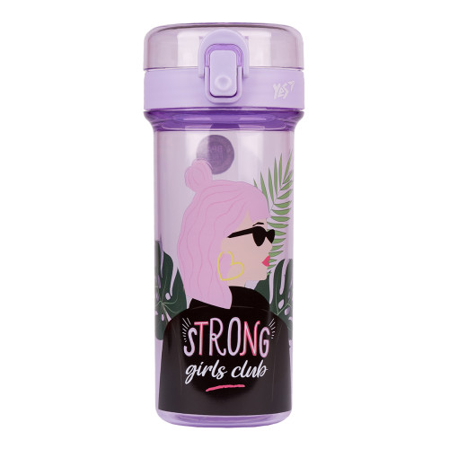 Бутылка для воды YES 430мл Strong Girls