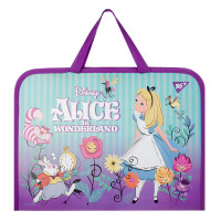 Папка-портфель 26х35х3 см YES на молнии с тканевыми ручками Alice