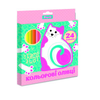 Карандаши цветные 1 Вересня 24 цв I am a cat