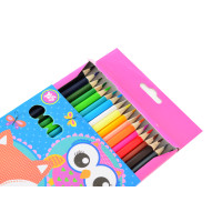 Карандаши цветные двусторонние YES 18 шт 36 цв Charming animals