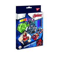 Олівці кольорові YES 18 шт Marvel