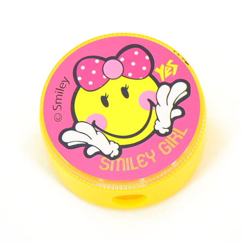 Точилка для карандаша круглая Smiley World(pink)