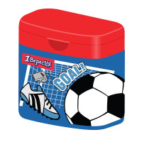 Точилка подвійна з кришкою 1Вересня "Football"