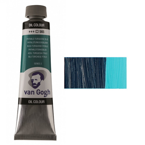 Краска масляная Van Gogh, (565) Бирюзовый синий ФЦ, 40 мл, Royal Talens (02055653)