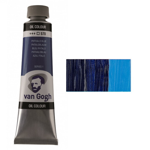 Краска масляная Van Gogh, (570) Синий ФЦ, 40 мл, Royal Talens (02055703)