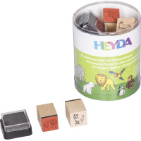 Набір штампів резинових Звірі, 15шт, Heyda (204888491)