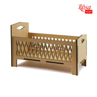Кроватка „Baby born 1“ МДФ 46,2х24,2х33 см ROSA TALENT