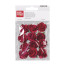 Набір паперових квітів для декору, самоклеючі, Червоні, 2,5 см, 12 шт, KnorrPrandell (217611011)