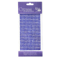 Стразы самоклеющие, Синие, 5мм, 375шт, ROSA TALENT (DK46307)