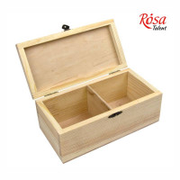 Шкатулка деревянная с замком, две ячейки, 20х10х8см, ROSA TALENT (2744007)