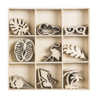 Набір міні-заготівель, Пляж, 10,5*10,5см, 45шт, Knorr Prandell (2118521039)