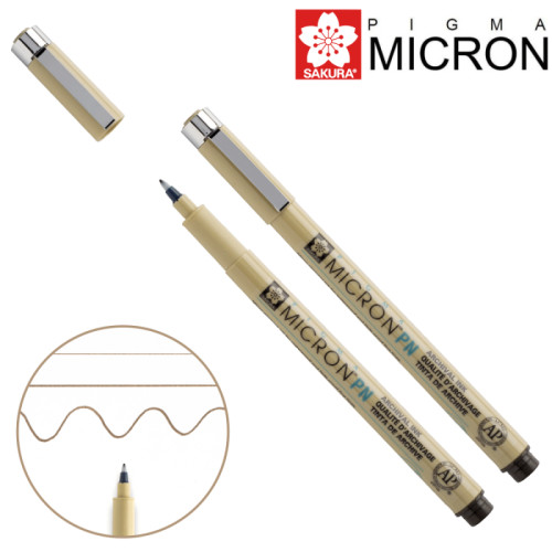 Ручка PIGMA MICRON PN Сепия (линия 0.4-0.5мм), Sakura (XSDKPN117)