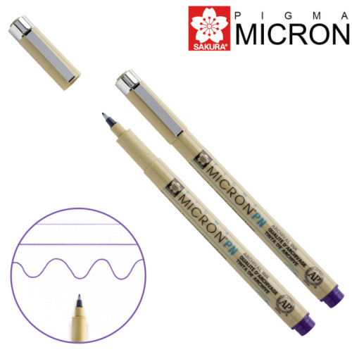 Ручка PIGMA MICRON PN Пурпуровий (лінія 0.4-0.5мм), Sakura (XSDKPN24)