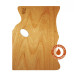 Палитра деревянная, прямоугольная МОДЕРН, эргономичная, промасленная, 30х40см, ROSA (GPТ50082941)