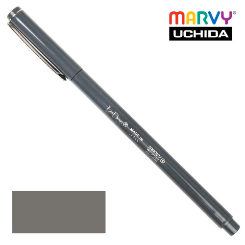 Ручка для бумаги, Темно-серая, капиллярная, 0,3мм, 4300-S, Le Pen, Marvy (94500021)