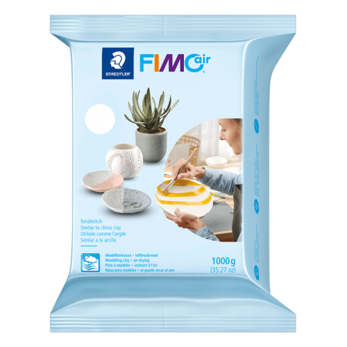 Пластика самозатвердевающая, белая, Fimo Air  1 кг (8101-0)