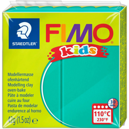 Пластика Fimo kids, Зеленая, 42г, Fimo (8030-5)