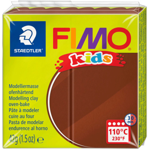 Пластика Fimo kids, Коричнева, 42г, Fimo (8030-7)