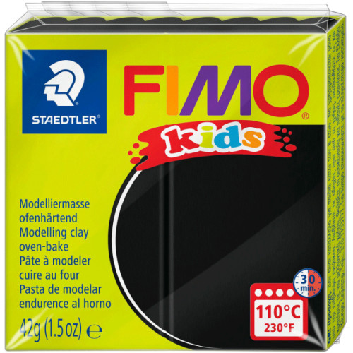 Пластика Fimo kids, Чорна, 42г, Fimo (8030-9)