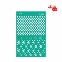 Трафарет многоразовый самоклеющийся, №1110, Фоновый, 13x20 см, Серия Make your journey, ROSA TALENT (GPТ50046016)