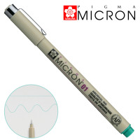 Линер PIGMA MICRON (0.1), 0,25мм, Зеленый, Sakura (XSDK0129)