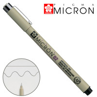Линер PIGMA MICRON (0.2), 0,3мм, Черный, Sakura (XSDK0249)