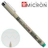 Линер PIGMA MICRON (0.3), 0,35мм, Зеленый, Sakura (XSDK0329)