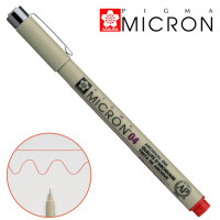 Линер PIGMA MICRON (0.4), 0,4мм, Красный, Sakura (XSDK0419)